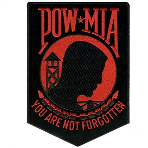 POW MIA /"You are not Forgotten/" embroidered iron on patch 3/"